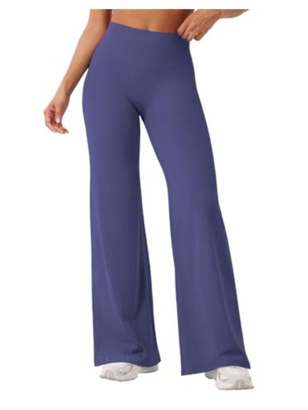 High Waist Wide Leg No Front Seam Booty Lifting Yoga Leggings